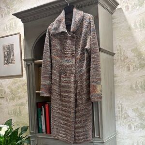 Peruvian Connection Earthy Tones Wool Coat